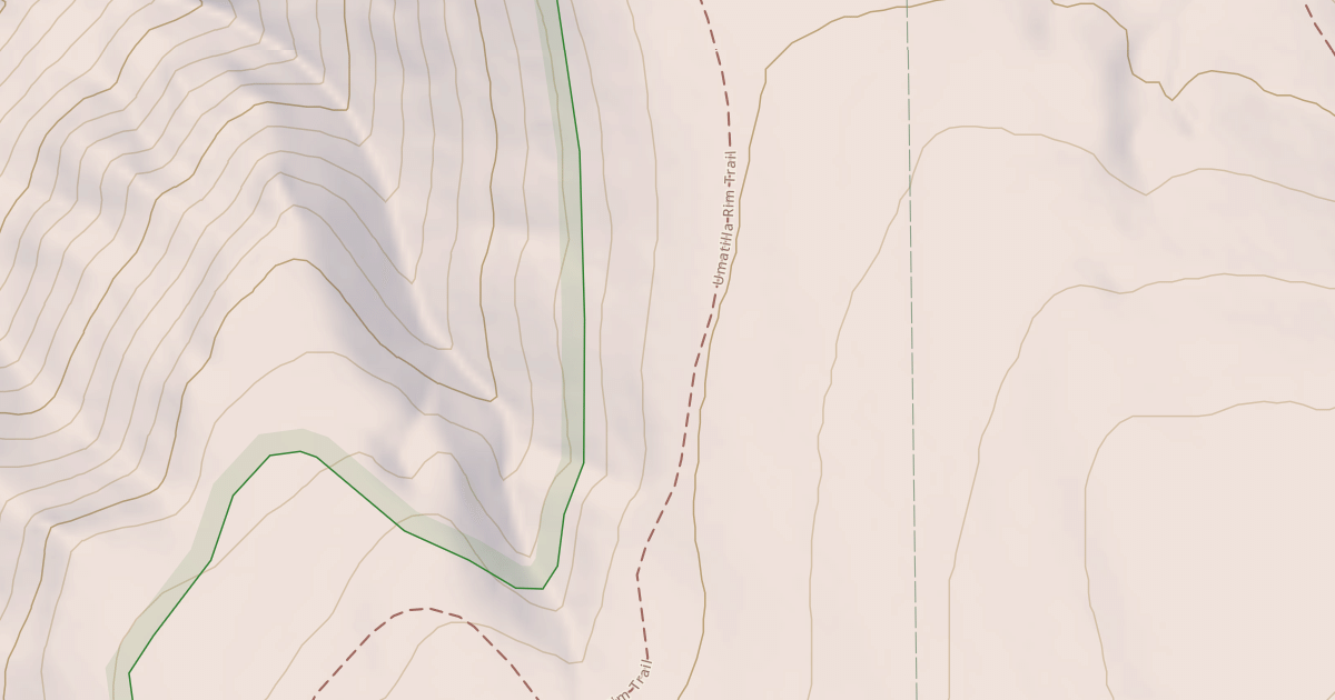 Map preview of Umatilla Rim Trail