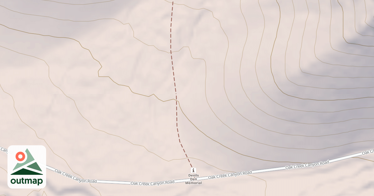 Map of DEVILS DEN
