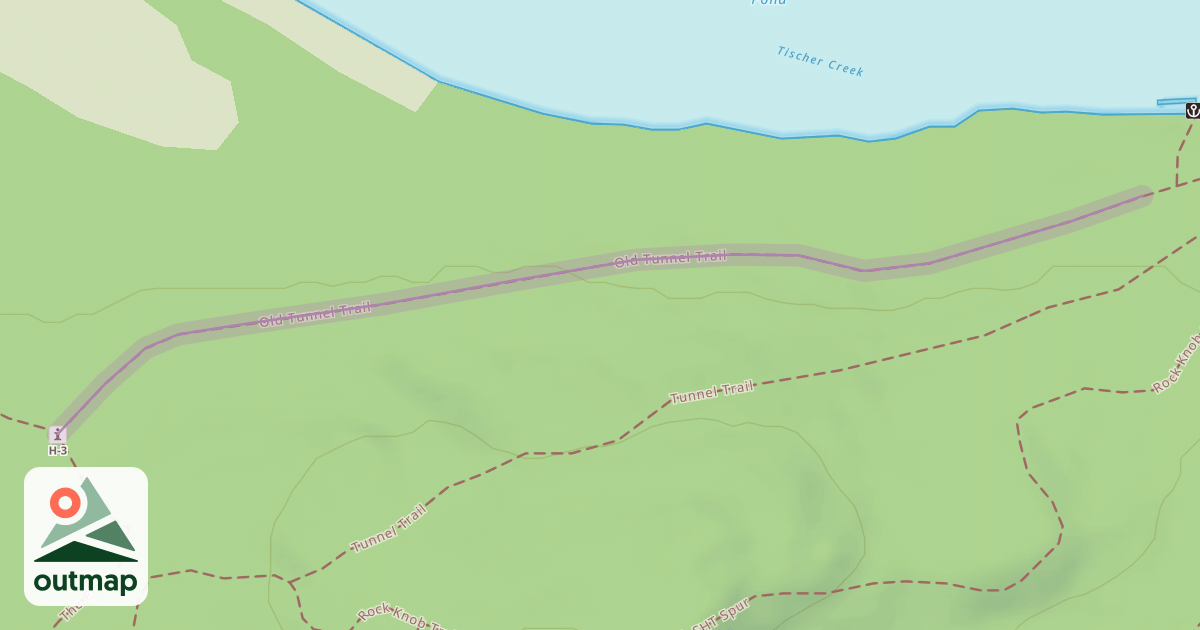 Map of Old Tunnel Trail