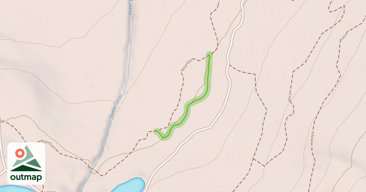 Map of Taze Trail