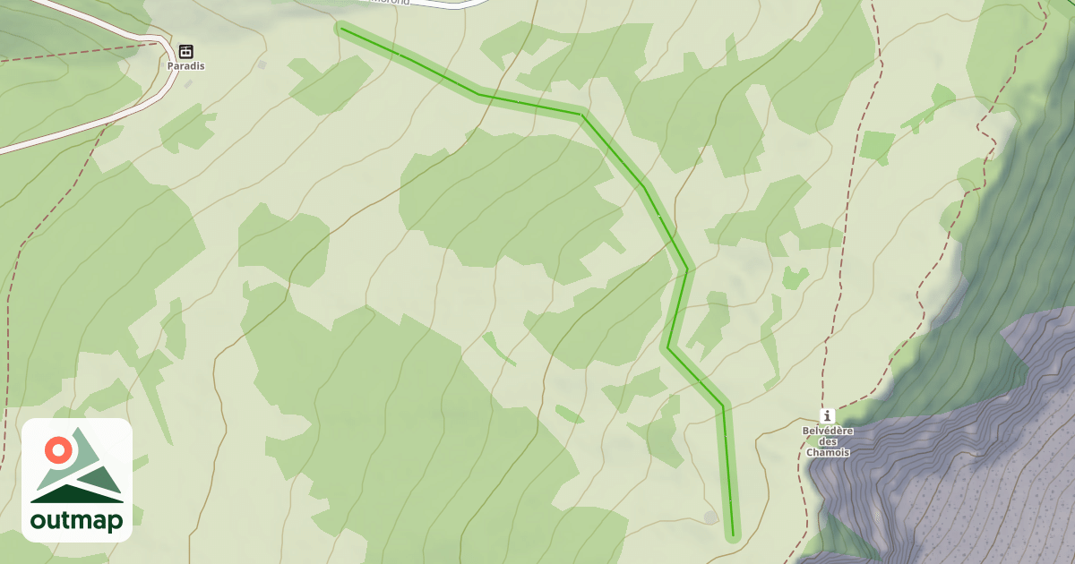 Map of Chamois