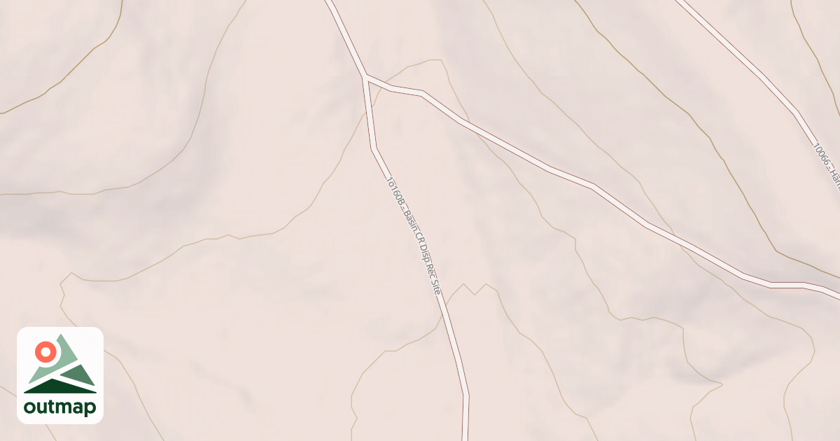 Map of BASIN CR DISP REC SITE