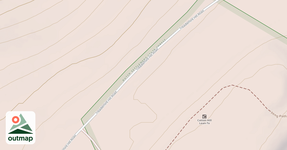 Map of Cotton Hill Snowmobile Trail