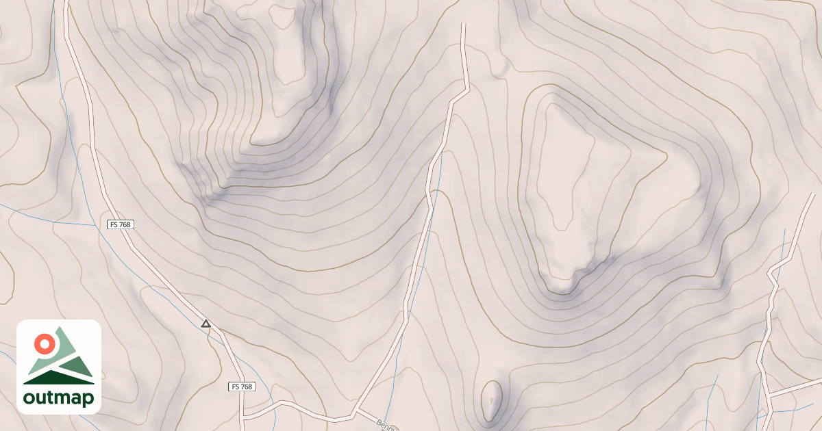 Map of BENNY SPRING SPUR