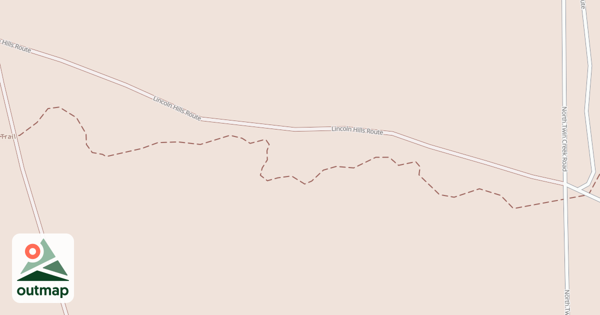 Map of Lincoln Hills Motorcycle Trail