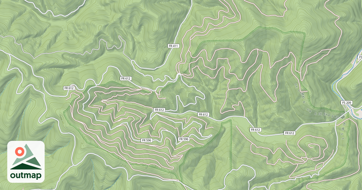 Map of CDA DECEPTION CREEK