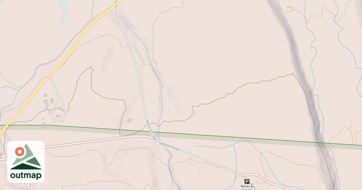 Map of MINERAL CREEK TRAILHEAD