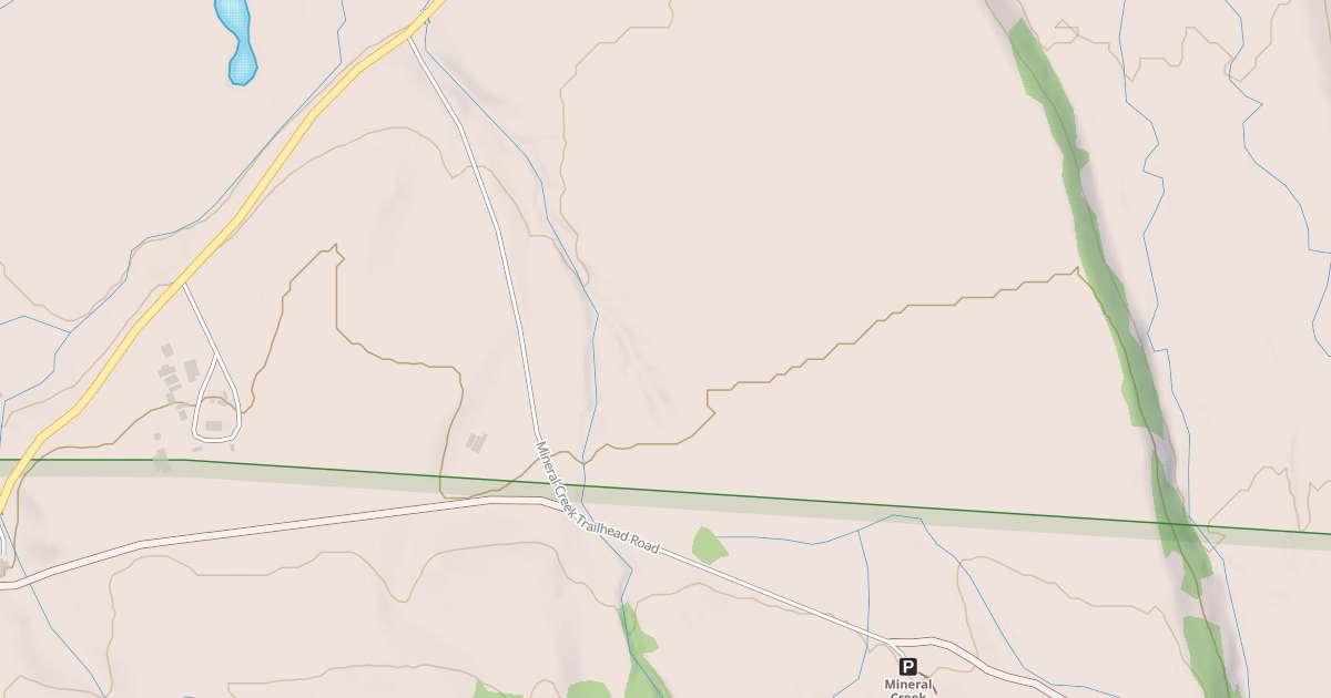 Map preview of MINERAL CREEK TRAILHEAD