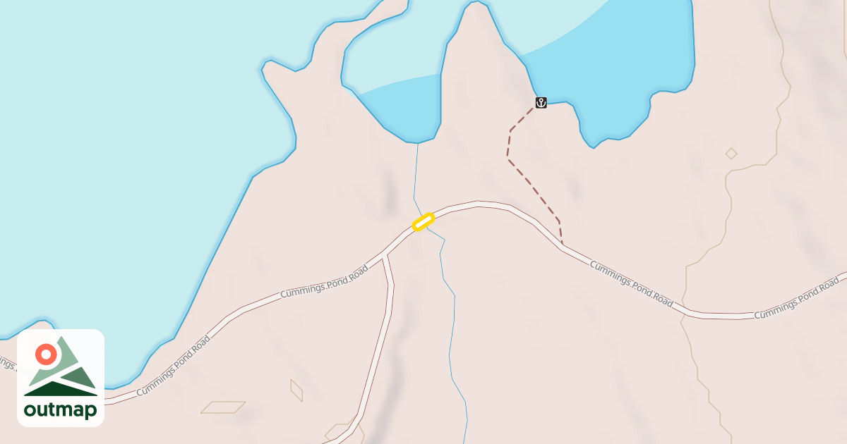 Map of Cummings Pond Road