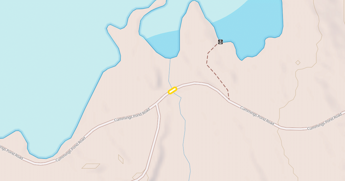 Map preview of Cummings Pond Road