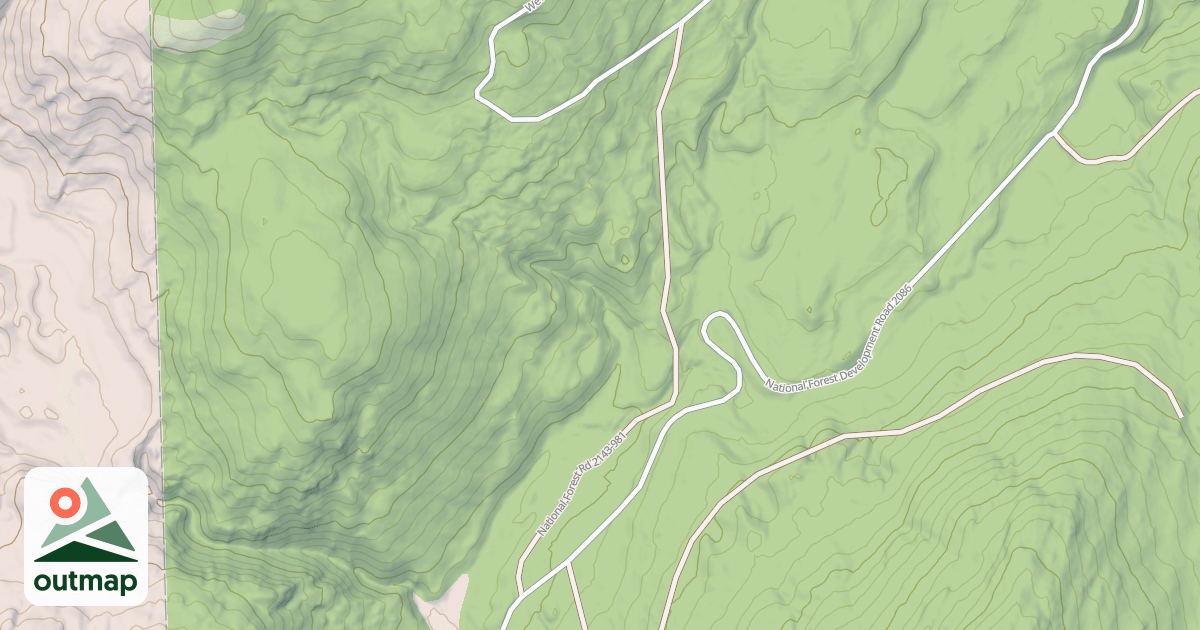 Map of USFS Motor Vehicle Use Map Roads {84CF567C-33E7-4229-BA80-A33C3BF7F855}