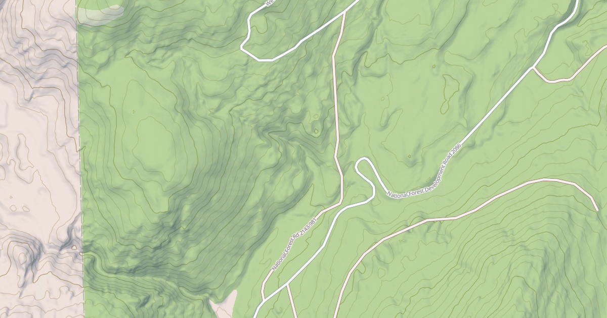 Map preview of USFS Motor Vehicle Use Map Roads {84CF567C-33E7-4229-BA80-A33C3BF7F855}