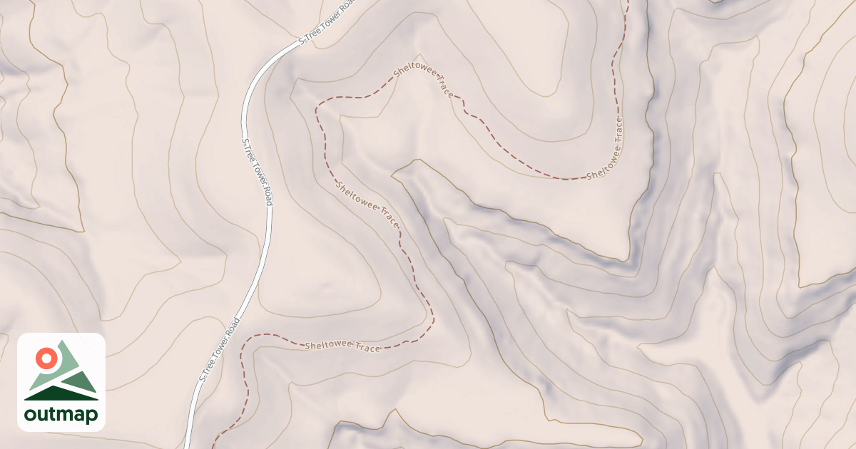 Map of Sheltowee Trace
