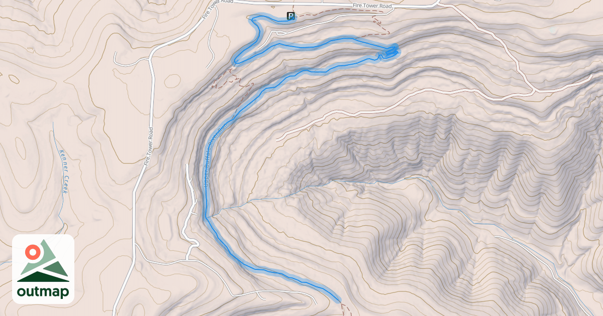 Map of Upper Buffalo River Run