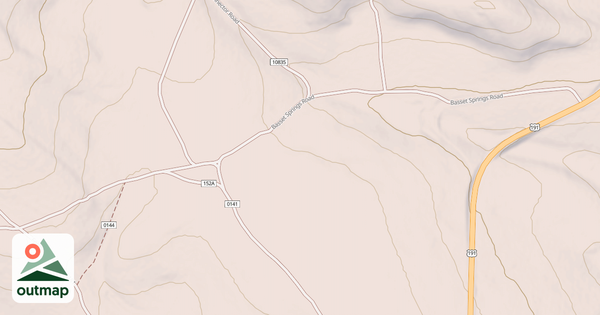 Map of BASSETT SPRINGS