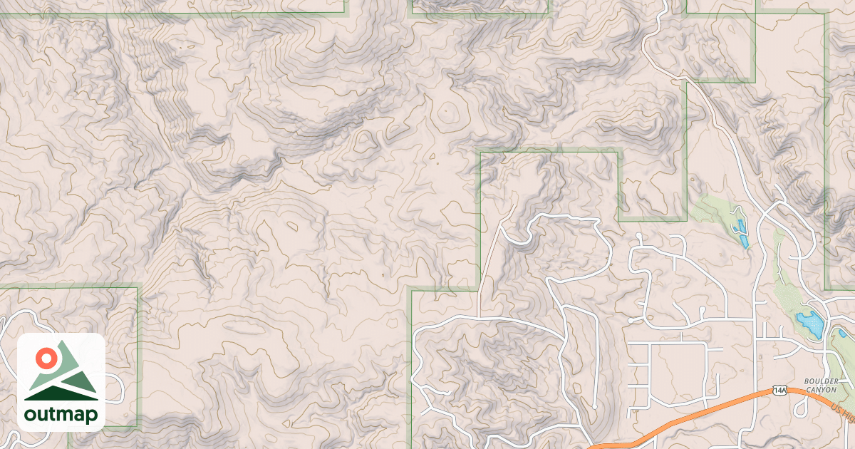 Map of CROOK MOUNTAIN