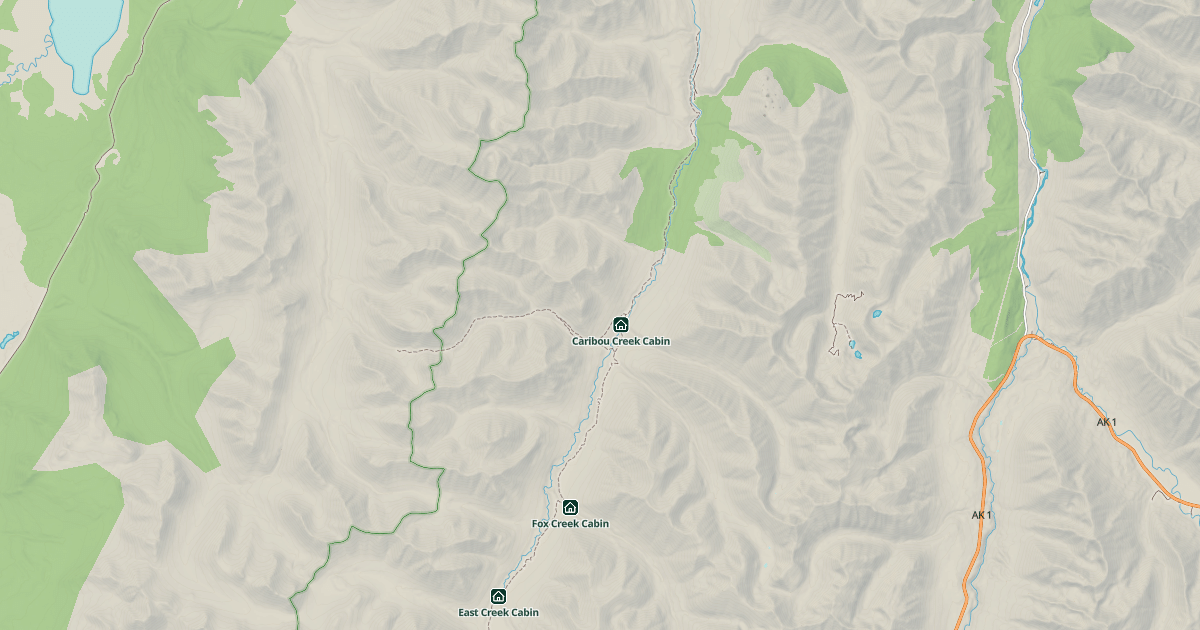 Map preview of Resurrection Pass Trail