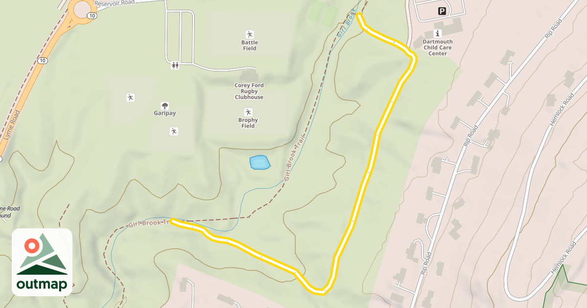 Map of Girl Brook Trail
