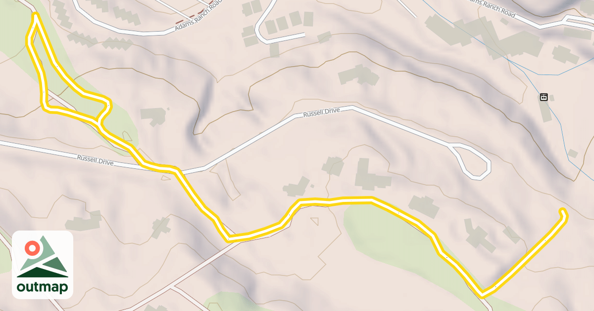 Map of Elk Crossing Trail