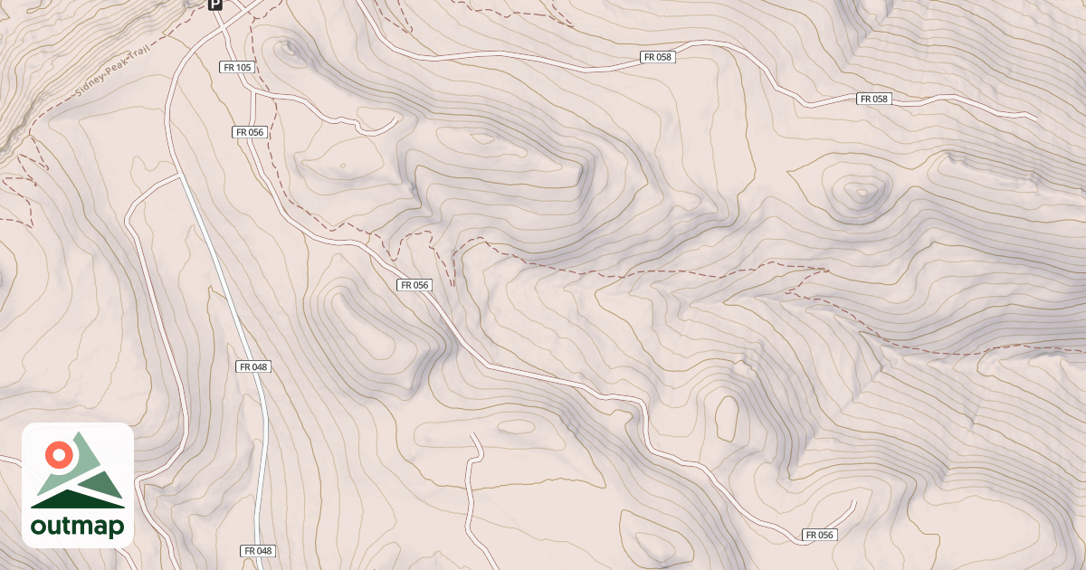Map of USFS National Forest System Roads {F9F37EBA-0D29-4E1A-A1C1-343C147C8EAB}