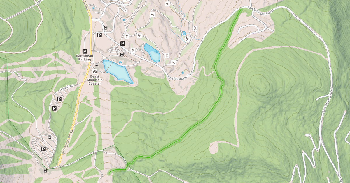 Map preview of Highridge Trail