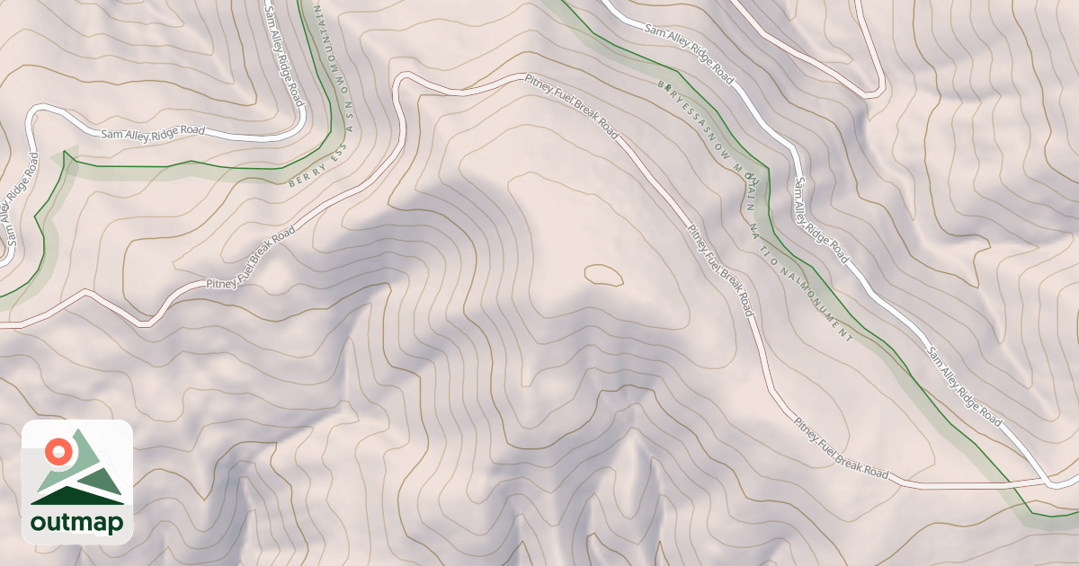 Map of PITNEY FUEL BREAK