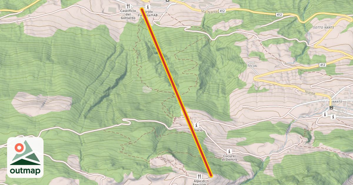 Map of (A) Airolo - Pesciüm