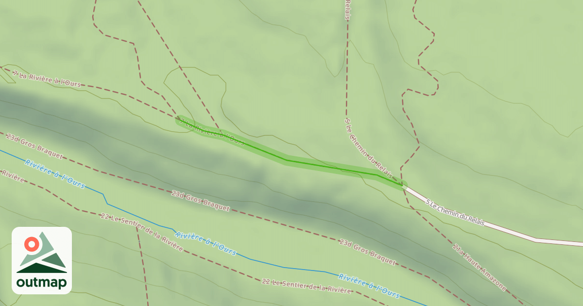 Map of 7 La Rivière à l'Ours