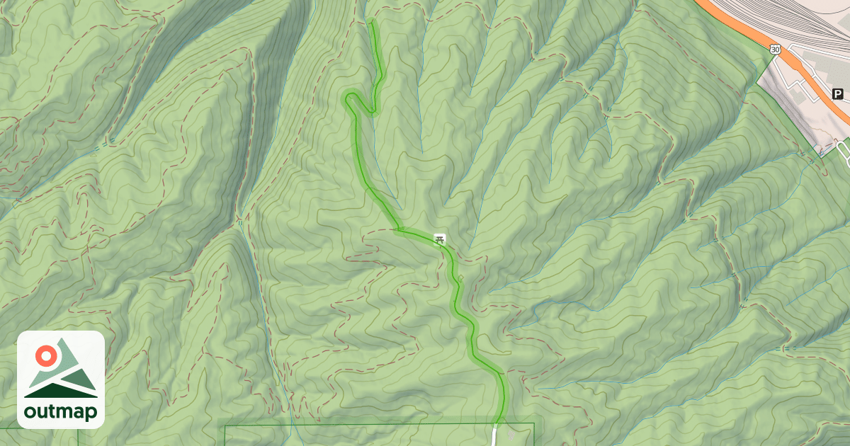 Map of Northwest Firelane 1 Road