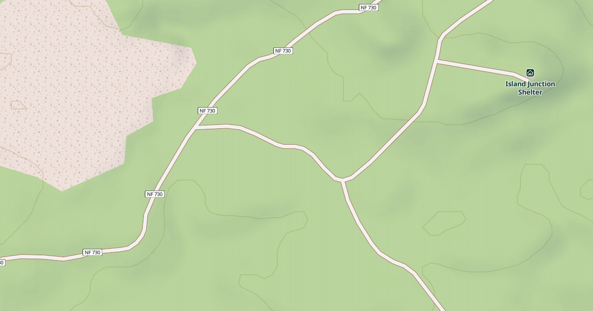 Map preview of Three Bowls Cutoff