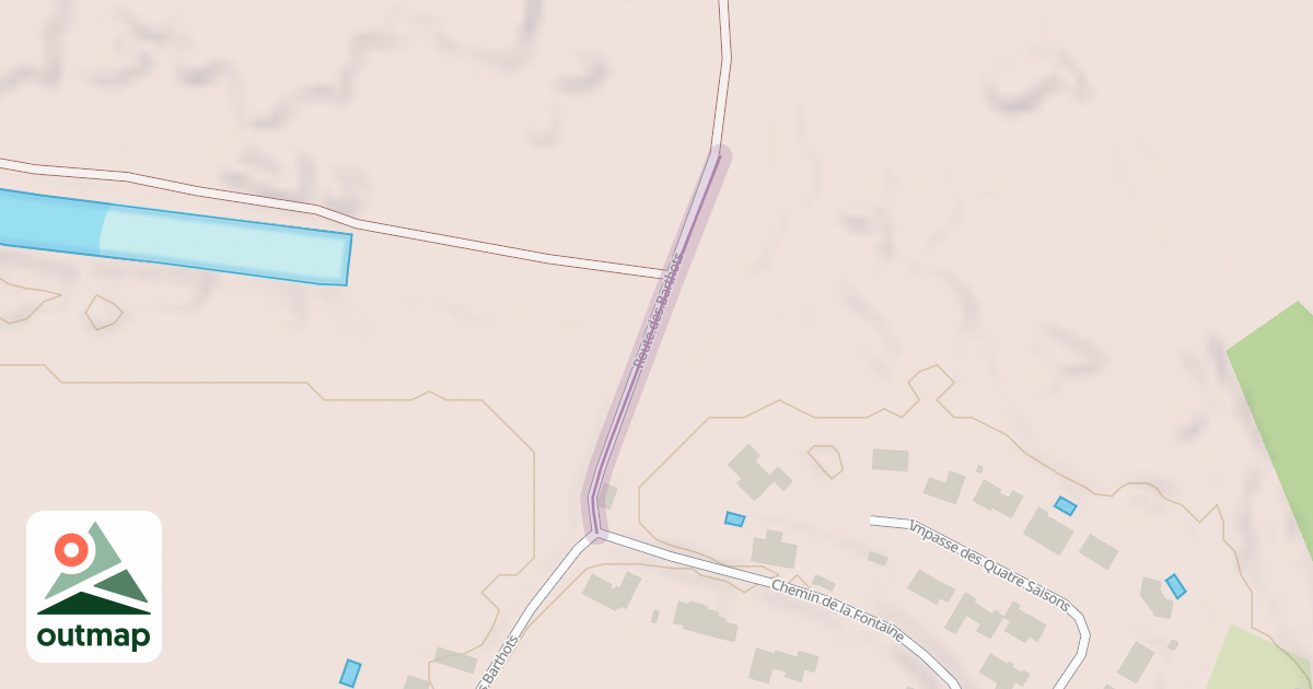 Map of Route des Barthots