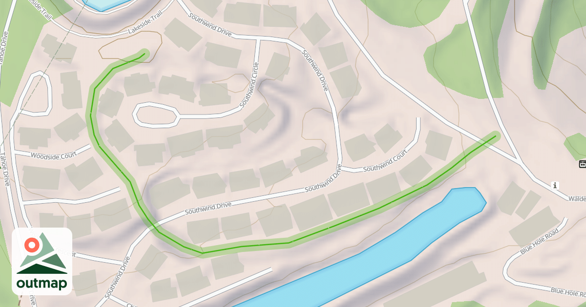 Map of E Southwind Village Trail