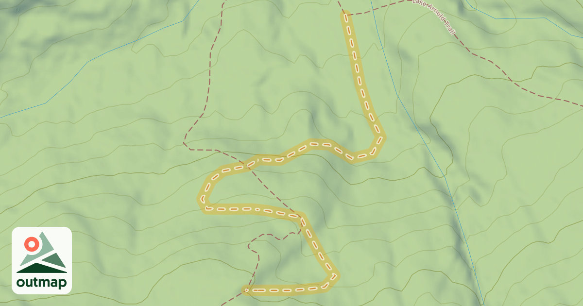 Map of Avalanche Pass Ski Trail