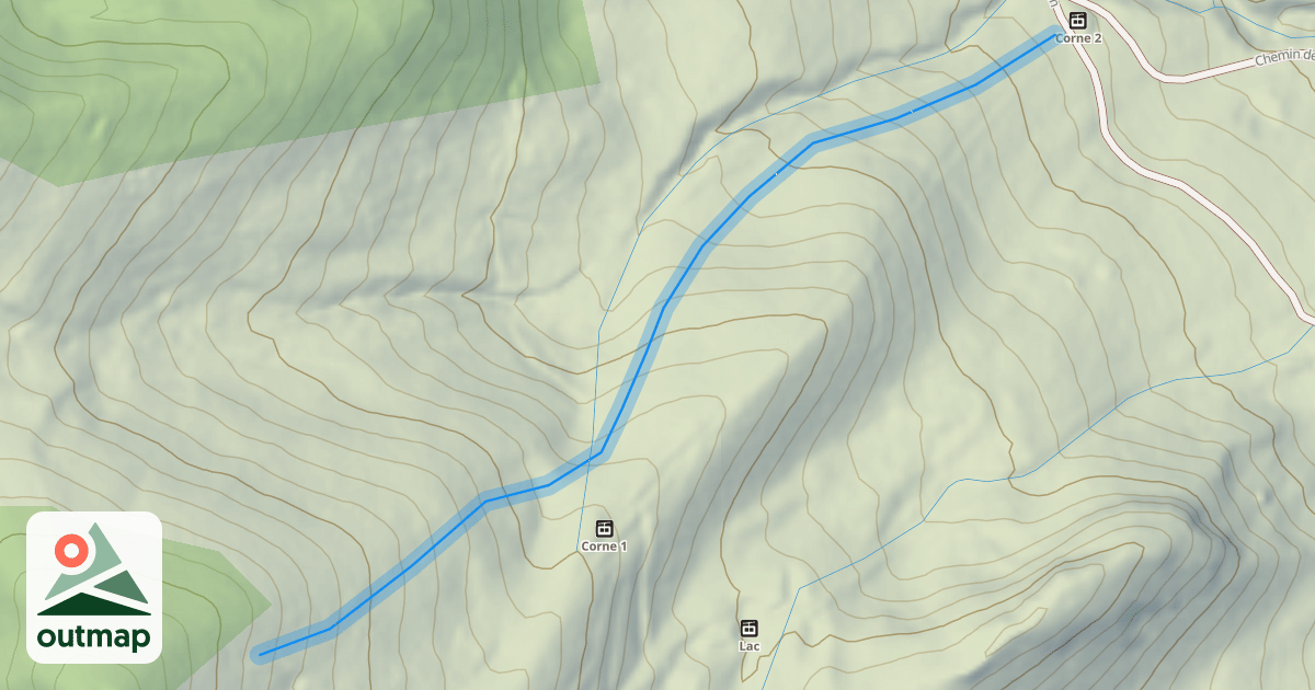 Map of Corne Rouge