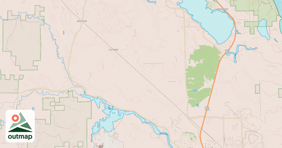 Map of North Eastern State Trail