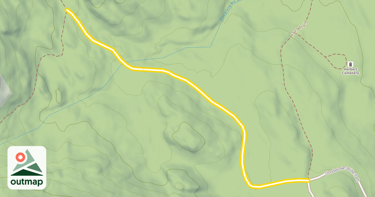 Map of Doodletown Bridle Path