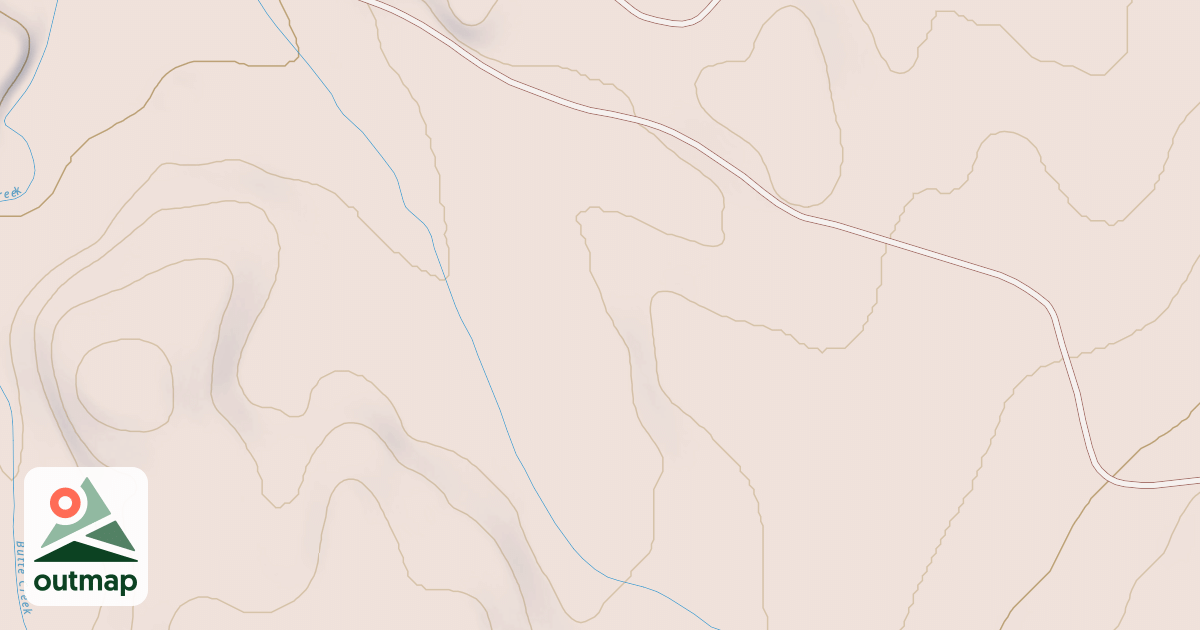 Map of BUTTE CR SPUR 1