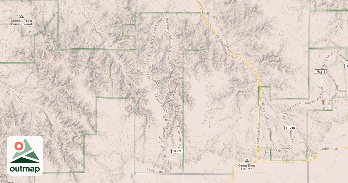 Map of COFFEE MILL BUTTE