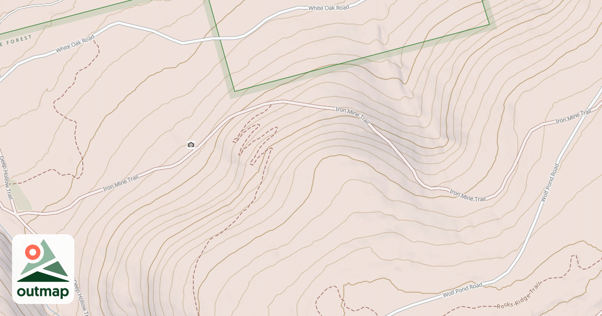 Map of Haldeman & Greenland Tracts - Snowmobile Trails