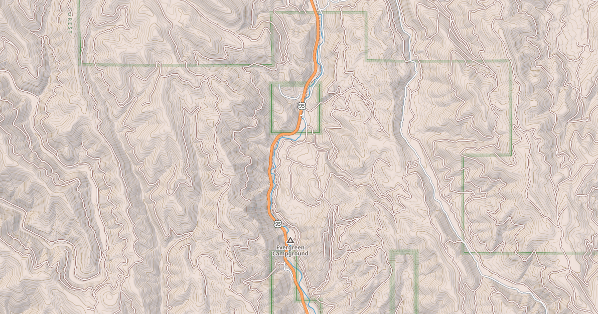 Map preview of GAYLORD CREEK