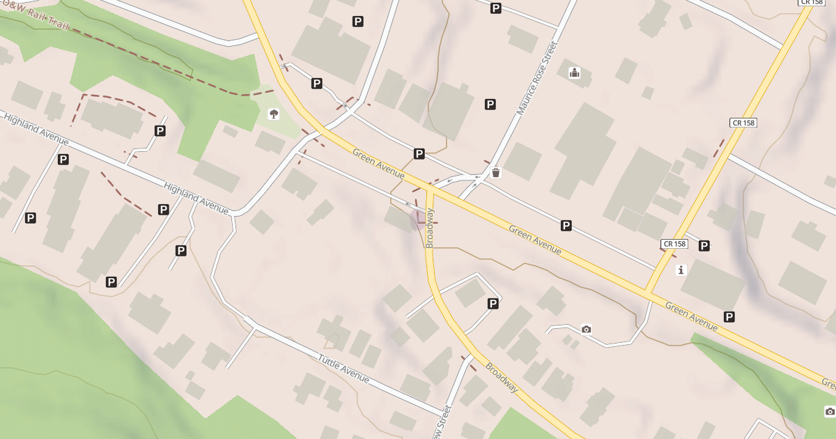 Map preview of Woodridge O&W Rail Trail