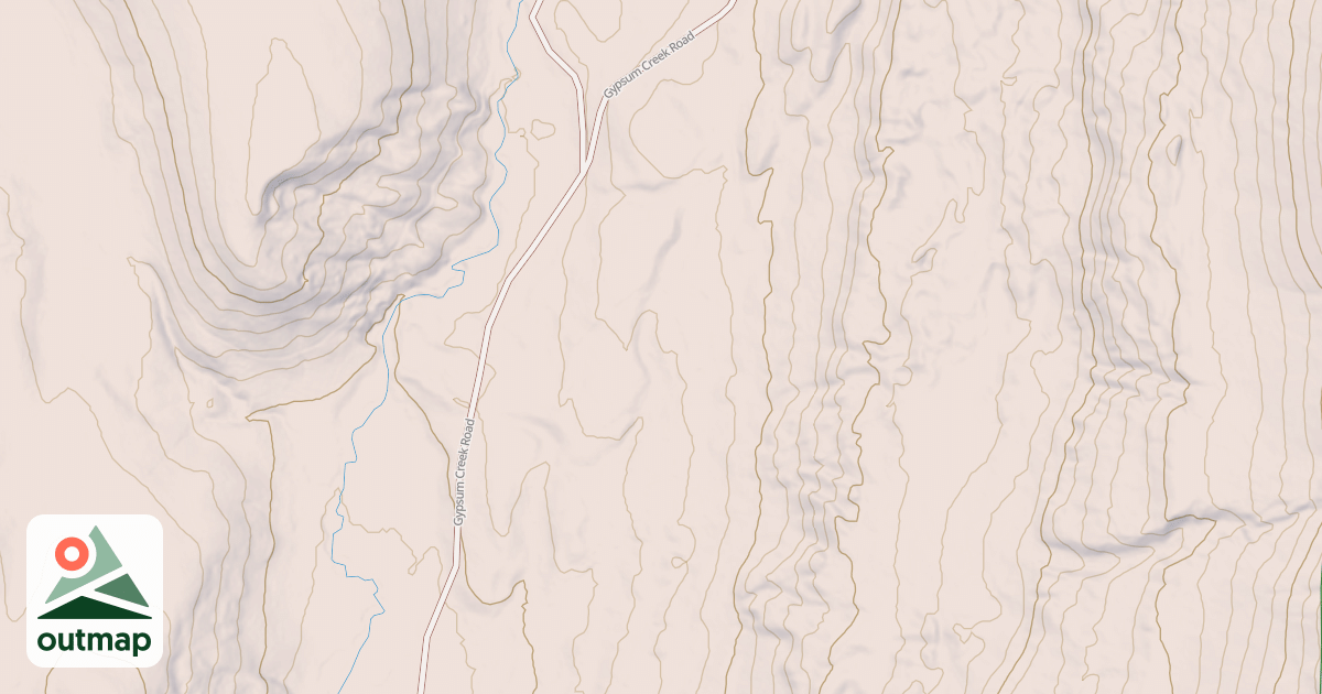 Map of GYPSUM CREEK WEST