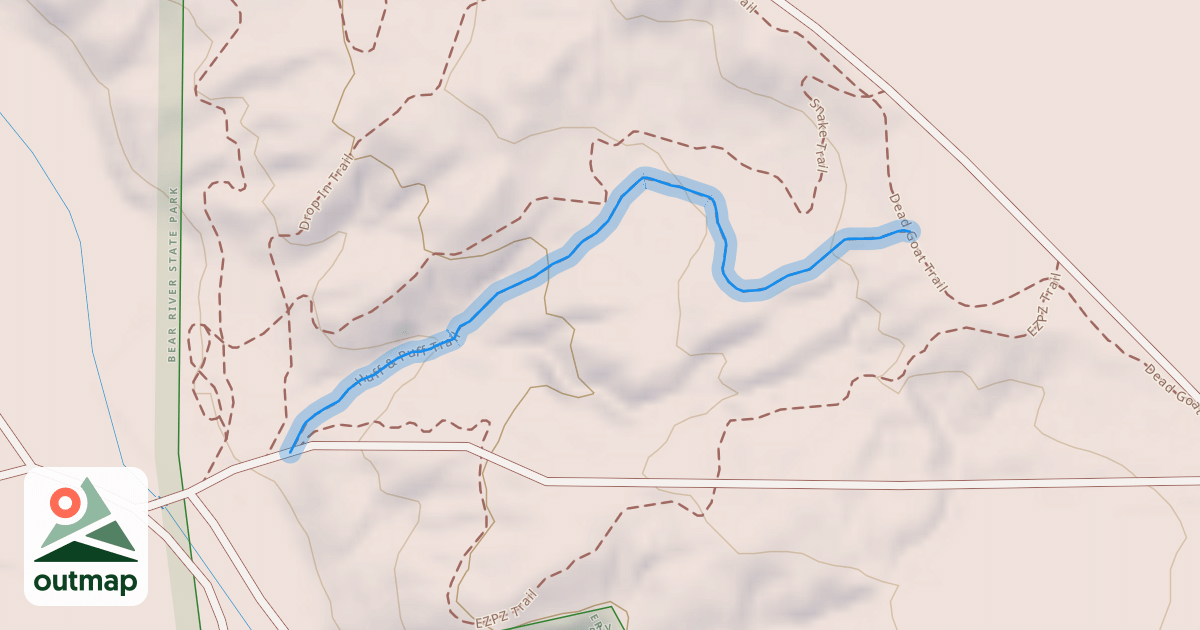Map of Huff & Puff Trail