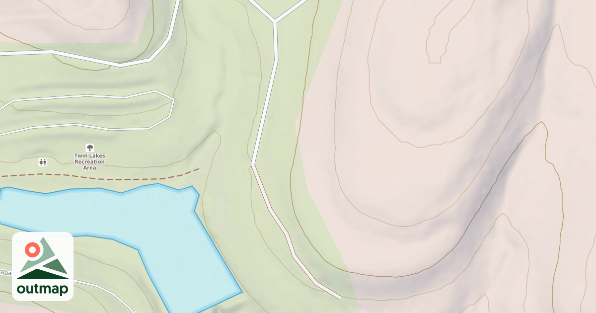 Map of TWIN LAKES LOOP