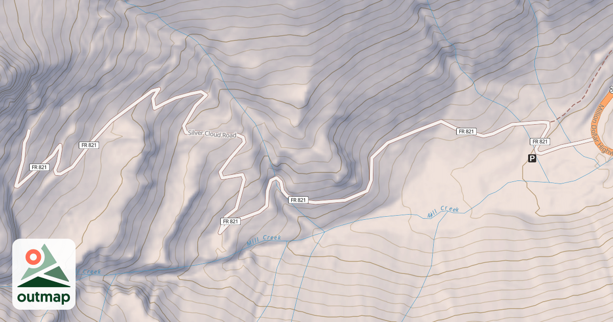 Map of SILVER CLOUD