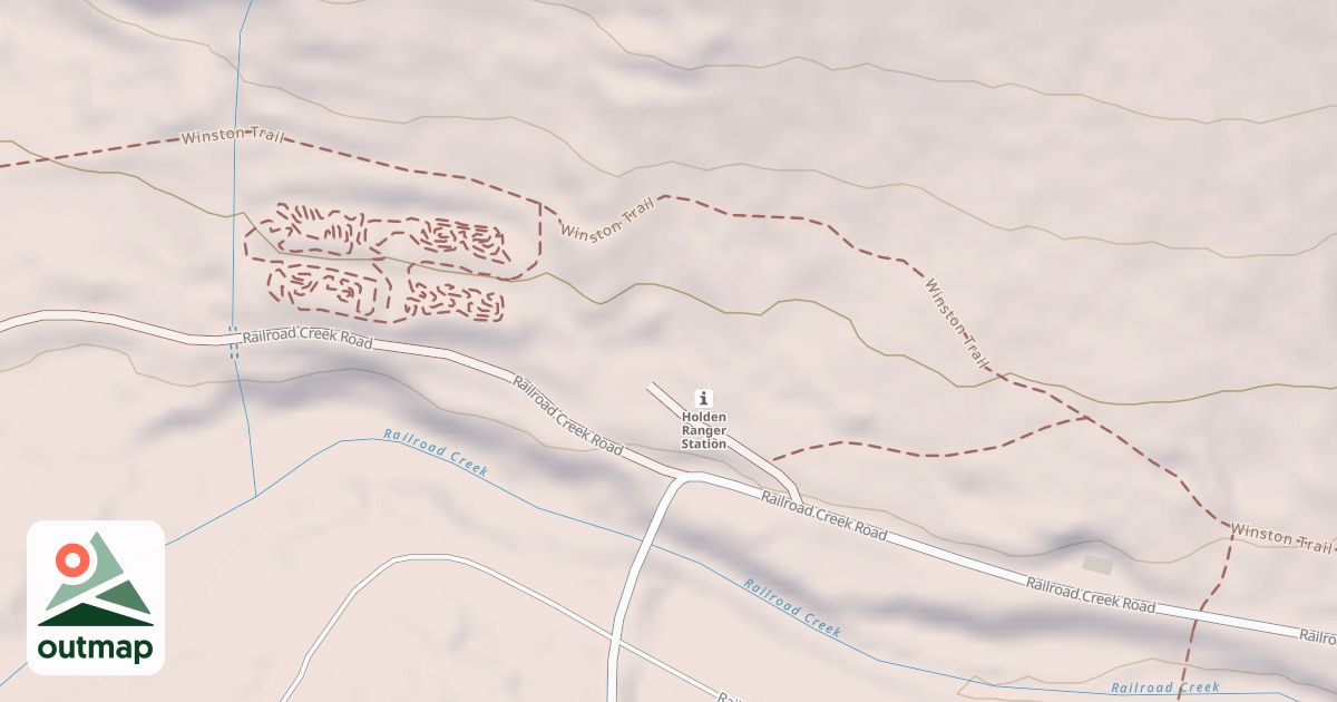 Map of HOLDEN GUARD STATION