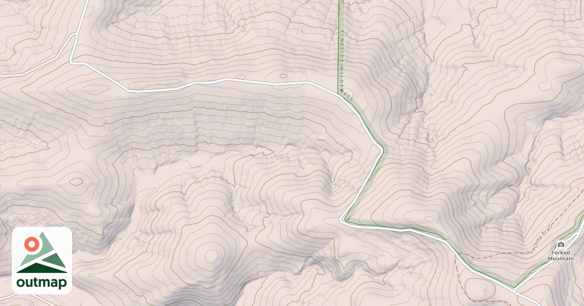 Map of WEST FORKED MTN