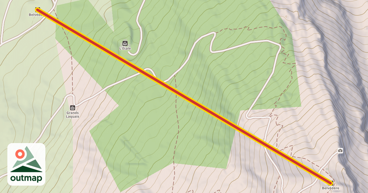 Map of Belvédère