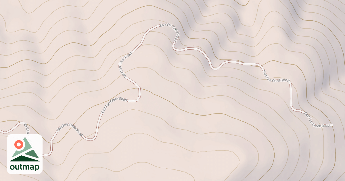 Map of EAST FAN CREEK