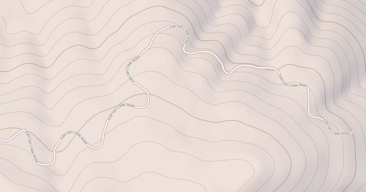 Map preview of EAST FAN CREEK